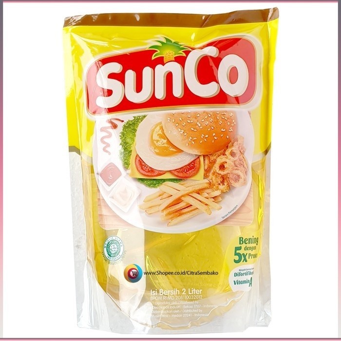 

Minyak Goreng Sunco Bening Cooking Oil 2L 2LT 1 2 5 8 18 Liter Gorengan Kelapa Sawit Kita Pouch Refill Kecil 5KG 250 500 L ML 1LT 1L 5L 1KG 200ML 250ML 400ML 500ML 450ML 900ML 1Dus Promo Murah Gratis Free Ongkir