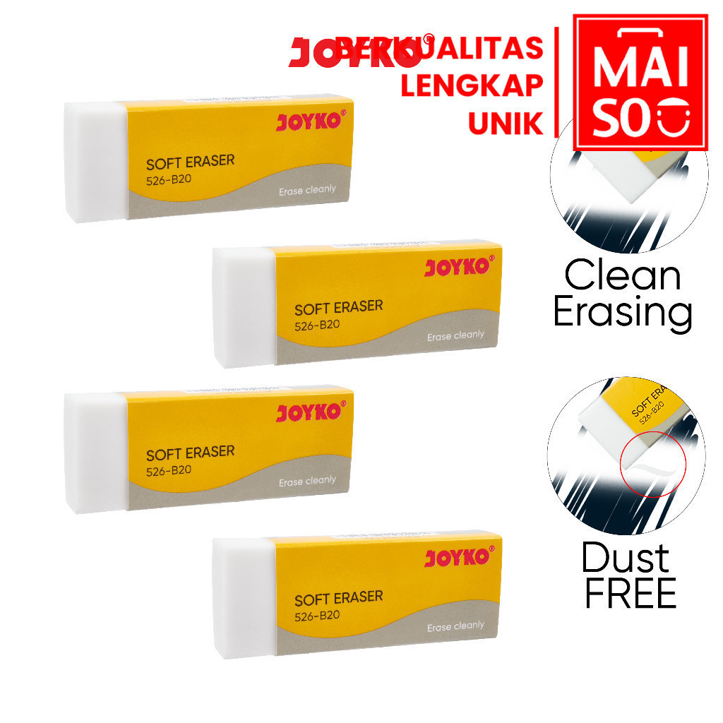 

Penghapus Eraser Joyko Putih Besar 526 B20