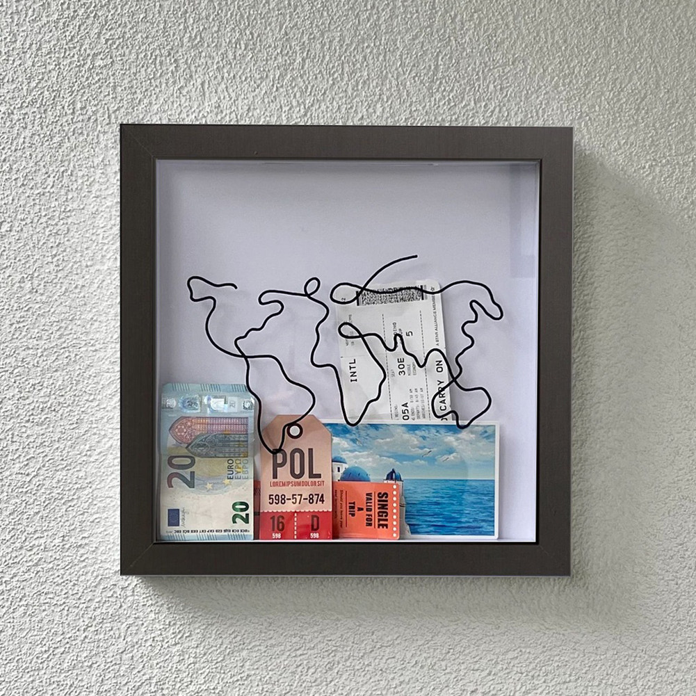 

Postcard Souvenir Storage Box Clear 2024 Adventure Archive Travel Shadow Box Funny Travel Keepsake Box Ideal Gifts for Friends