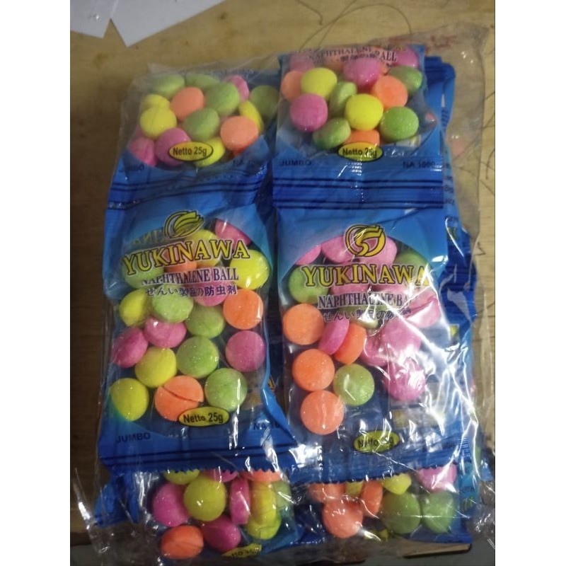 1 Pak / 24 Renteng Kapur Barus Rentengan Warna ( Pack )