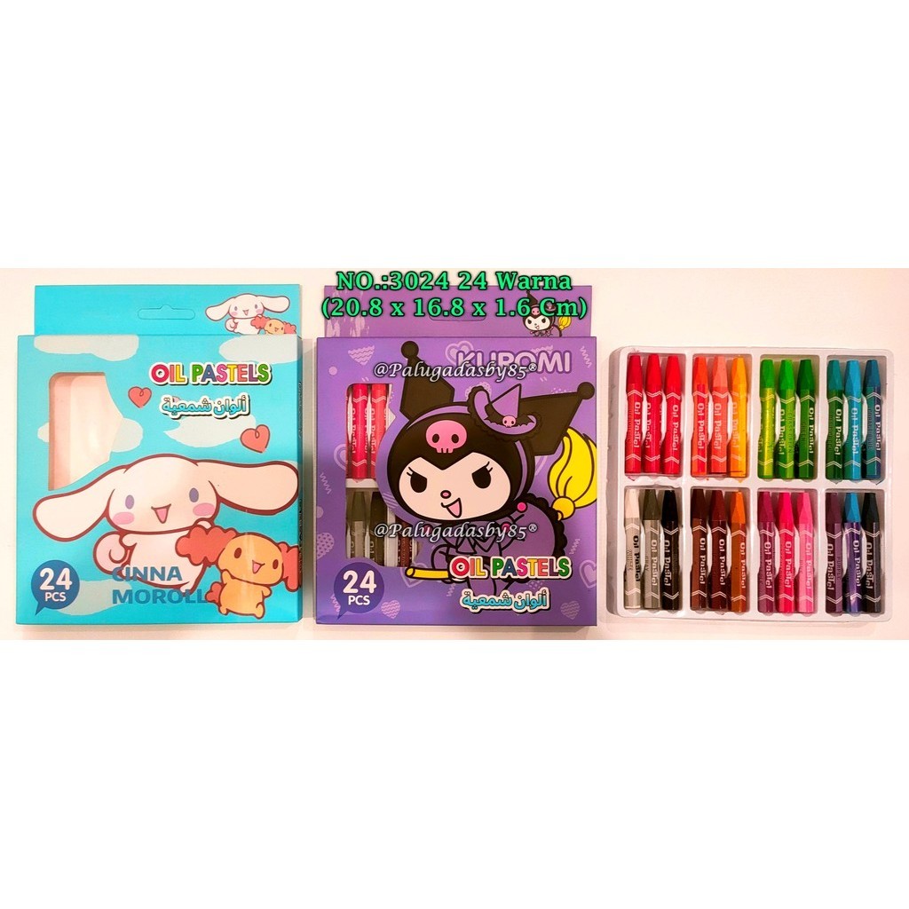 

(1 Set Isi 24 Warna) Crayon Sanrio 3024 24 Warna / Crayon GXIMP 3024 / Crayon 24 Warna Sanrio