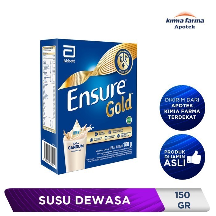 

9.9 Flashsale ENSURE GOLD GANDUM 150 GR / SUSU DEWASA / KIMIA FARMA