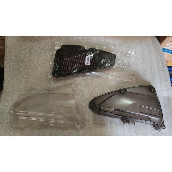 HYBRID AIR FILTER PROPER For New Beat 2020 New ScoopyGenio + Cover Transparan - Filter + Cover, Cove