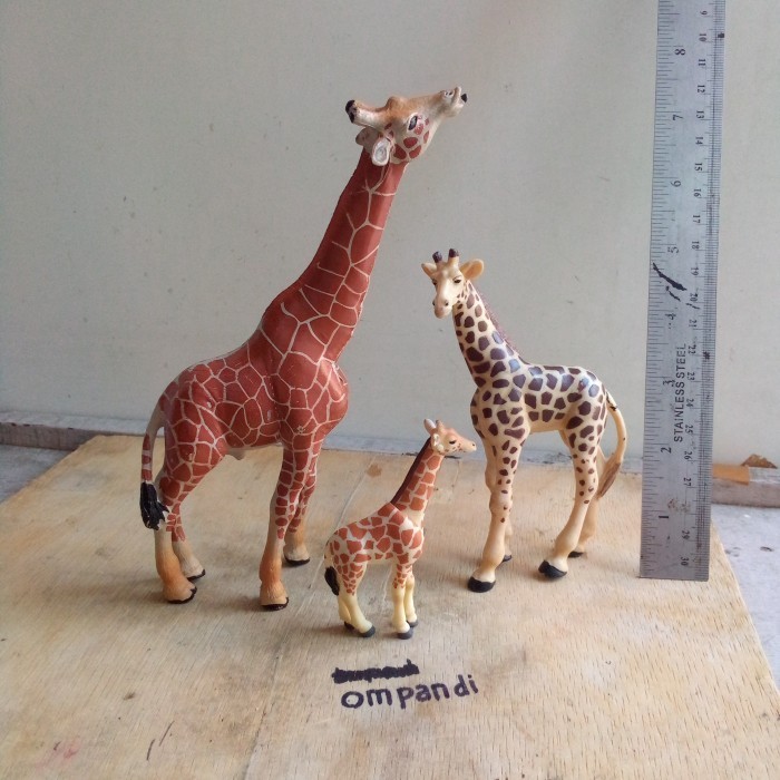 MS99 3 pcs figure hewan jerapah