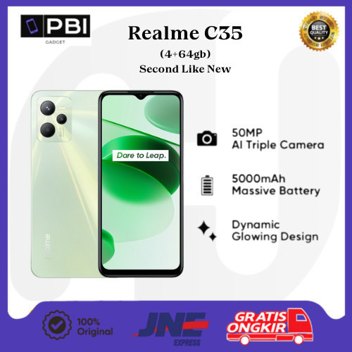 Realme C35 4/64GB - Second Like New - Original 100%