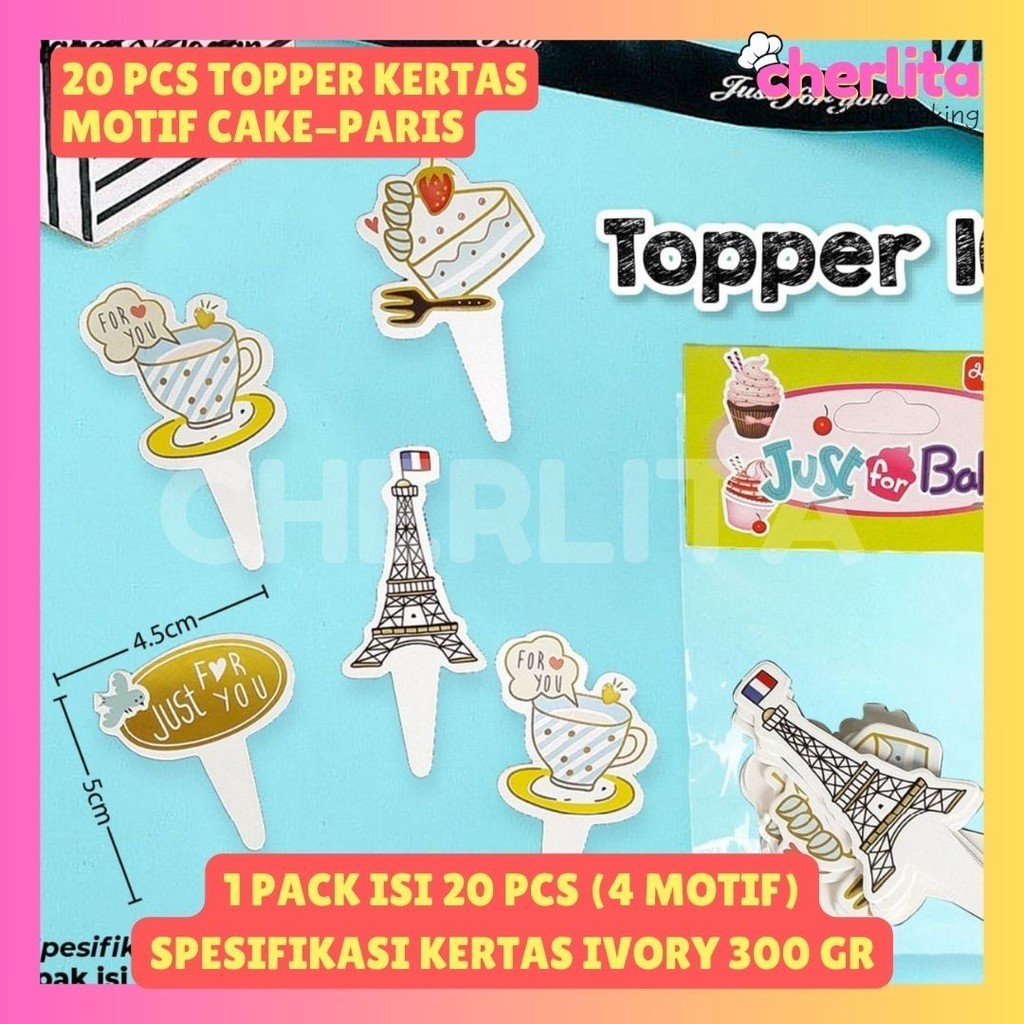 

Topper Kue Bon Appetit Paris Kue Ulang Tahun Birthday Cake
