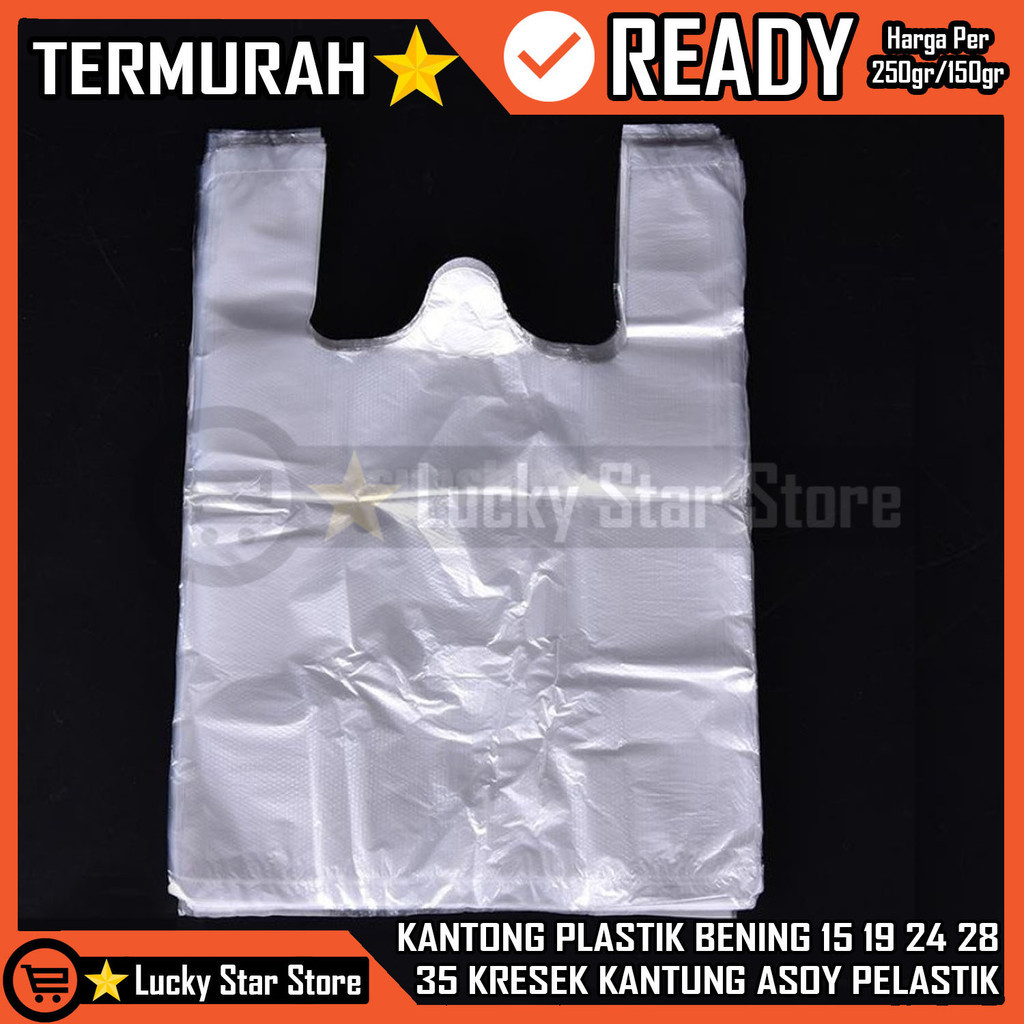Swan Kantong Kresek Plastik Bening 15 19 24 28 35 Transparant Asoy Pelastik Transparan 150 250 Gram 