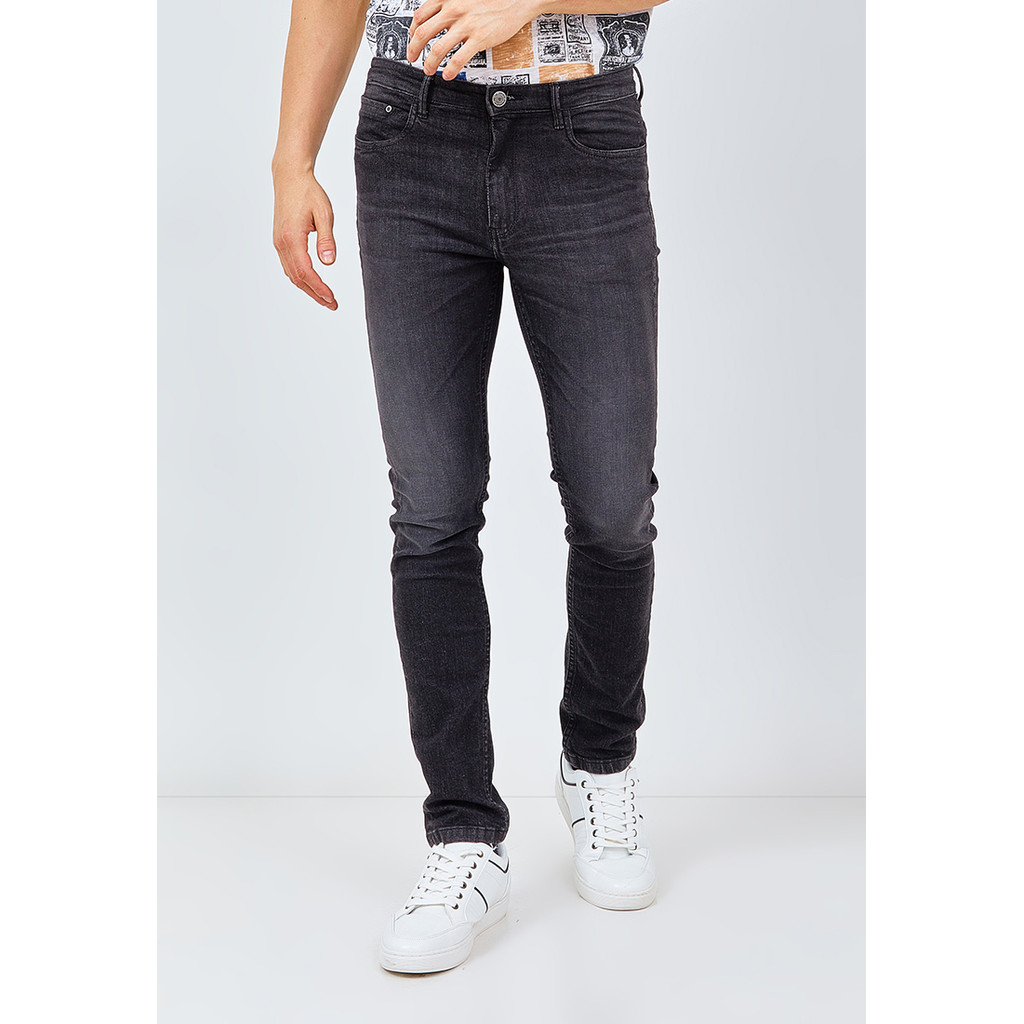 MANZONE Celana Jeans Panjang Denim ROBIN - BLACK