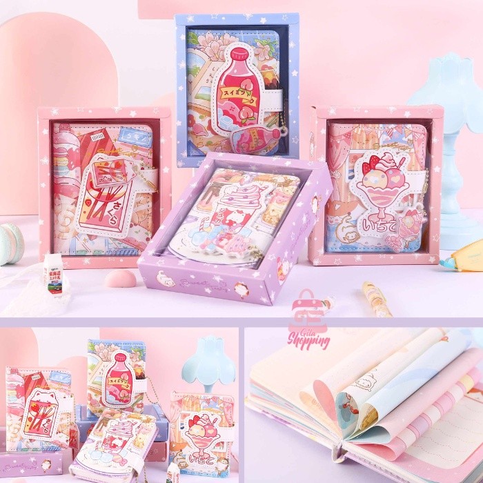

Mini Notebook Magnetic Sweet Tasty A7 Jurnal agenda Buku tulis - 6931