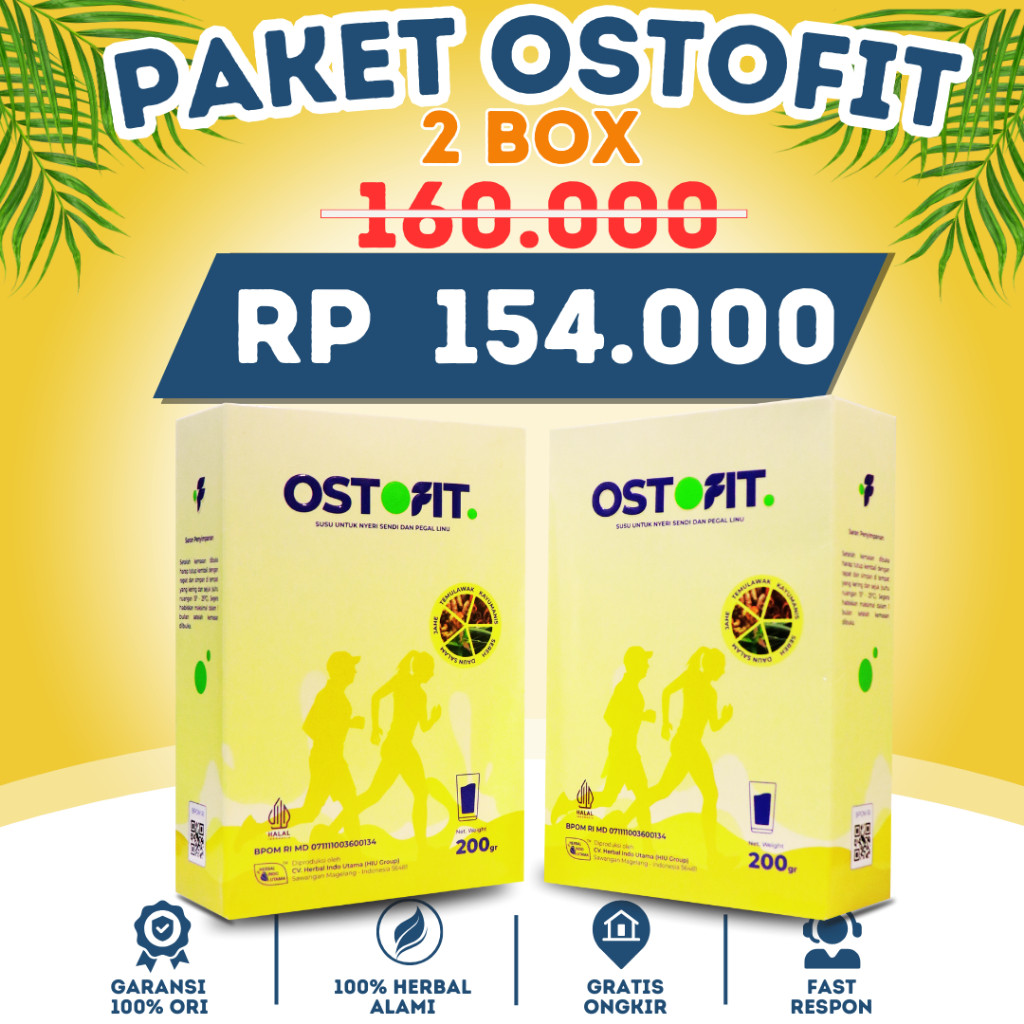 

OSTOFIT | Paket 2 Box Susu Murni Herbal Sembuhkan Nyeri Sendi dan Asam Urat Dengan Alami