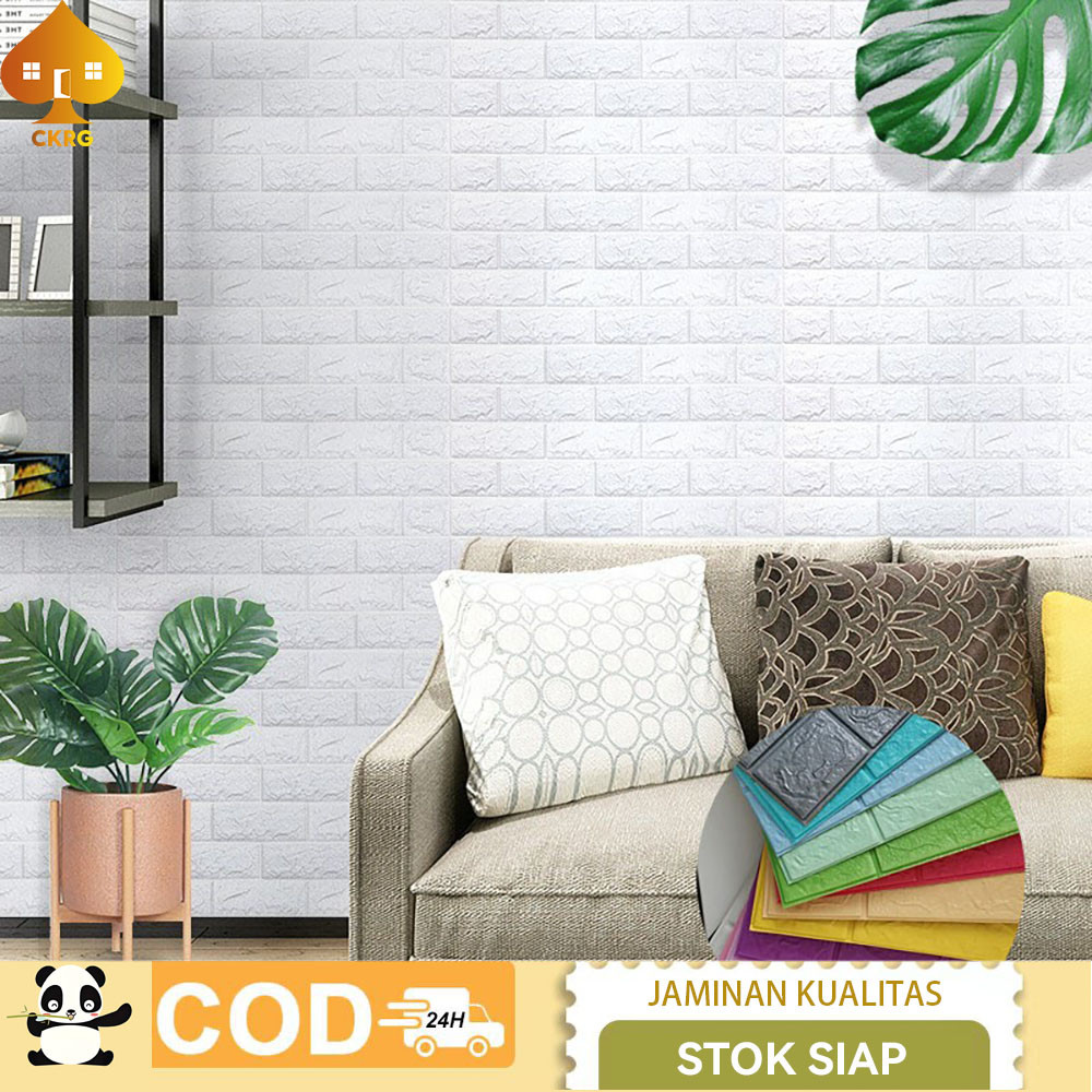 Wallpaper Dinding 3D Foam Wallpaper Ruang tamu kamar tidur Aesthetic Wallpaper 70X77 CM Wallpaper