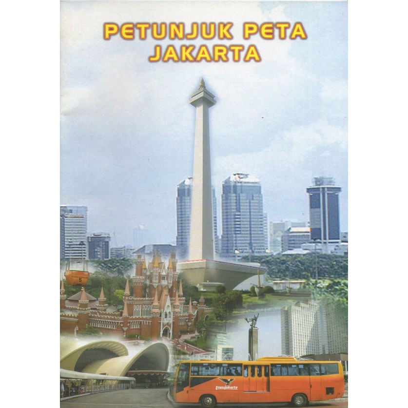 ✨TERLARIS ✨PETA JAKARTA + BUKU PETUNJUK
