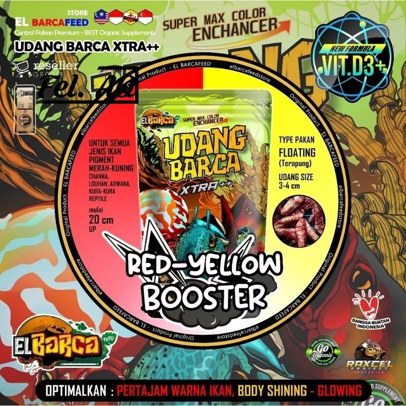 Udang Kering Xtra ++ El Barca Feed Elbarca Pakan Channa Cana Chana Extra