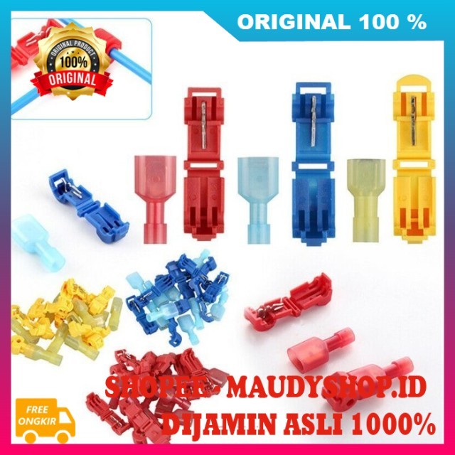 Konektor Kabel Jumper T Konektor Penyambung Kabel T Konektor Kabel Listrik T Sambungan Kabel T Isi 1