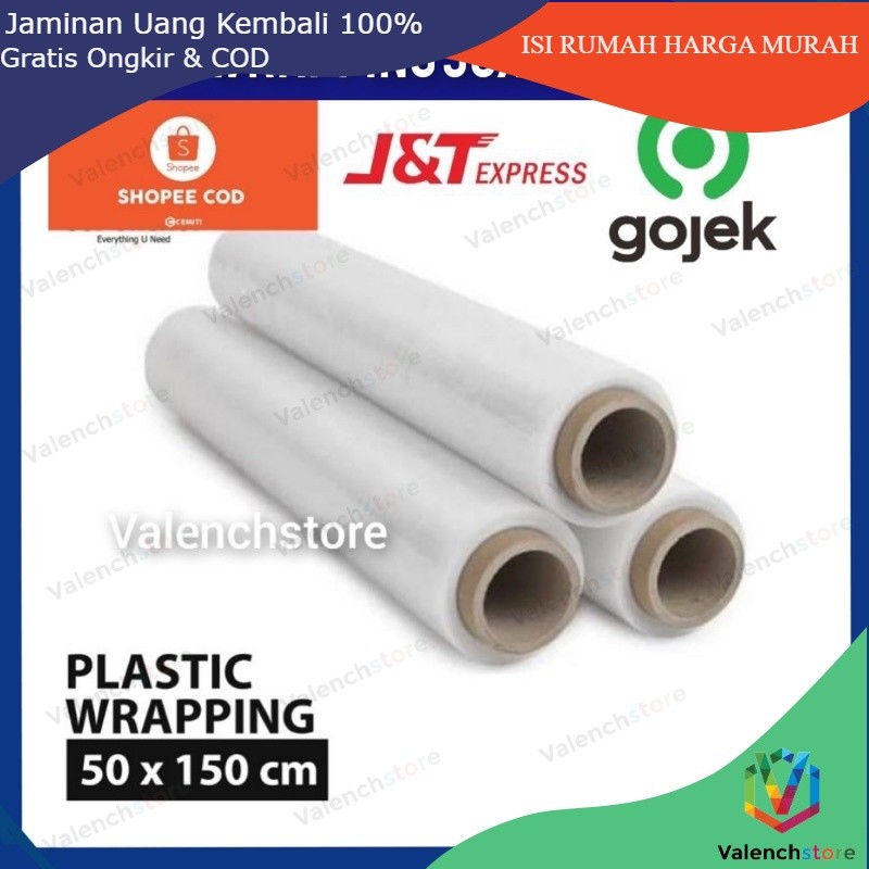 

PROMO Plastik Wrapping Stretch Film 50cmx150m / plastic wrapping / plastik packing / wrapping 50x150