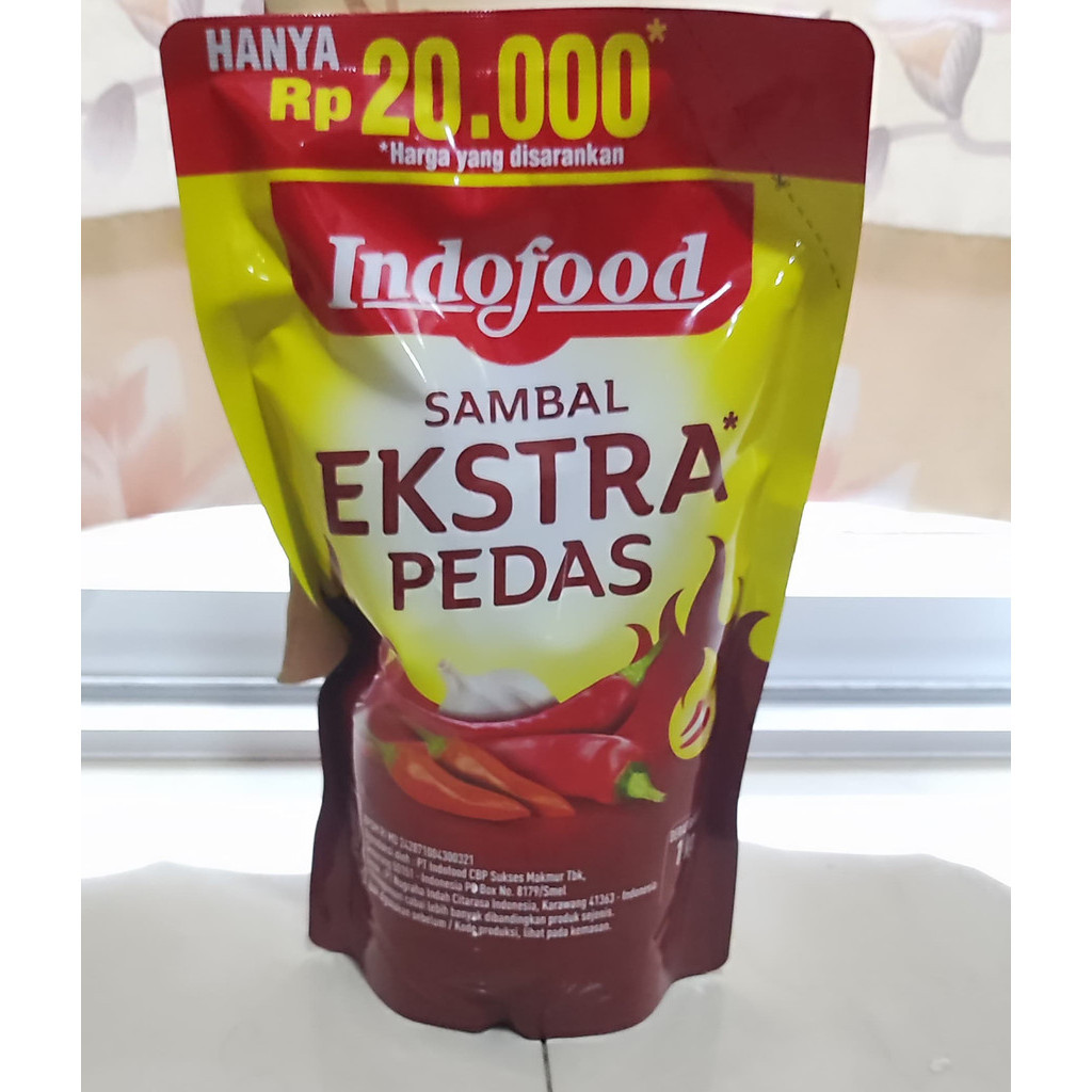 

Indofood Saus Sambal Ekstra Pedas 1 Kg POUCH