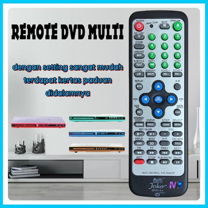 ES99 REMOT REMOTE DVD MULTI JOKER DVD-4 - 1 PCS