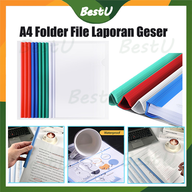 

Alat tulis kantor A4 kertas file klip batang tarik folder file klip batang tarik folder informasi tebal transparan/Kliping Ukuran A4 king jim/Tempat Pensil Plastik Sleting