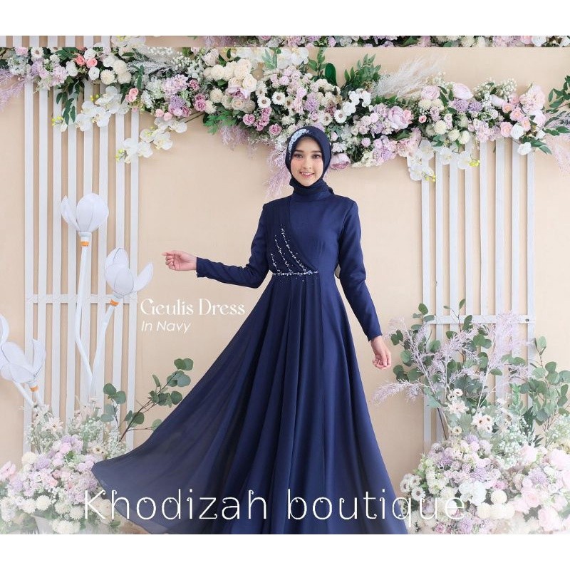 Geulis dress Gamis terbaru - Gamis kondangan - Gamis brukat - Gamis remaja -  dress kondangan - dres