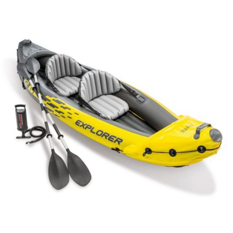 Perahu Karet 2 Orang Dewasa Intex Seahawk 2 Perahu Karet Explorer K2 Kayak Set
