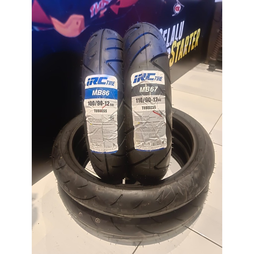 BAN TUBELES RING 12 MERK IRC ASLI BAN TUBLES SCOOPY F1 BAN MOTOR FREEGO ORIGINAL IRC RING 12 BARU