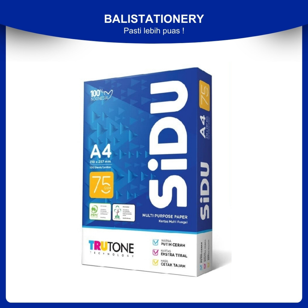 

globalmart.id - SiDU Kertas HVS Fotocopy 75 GSM A4