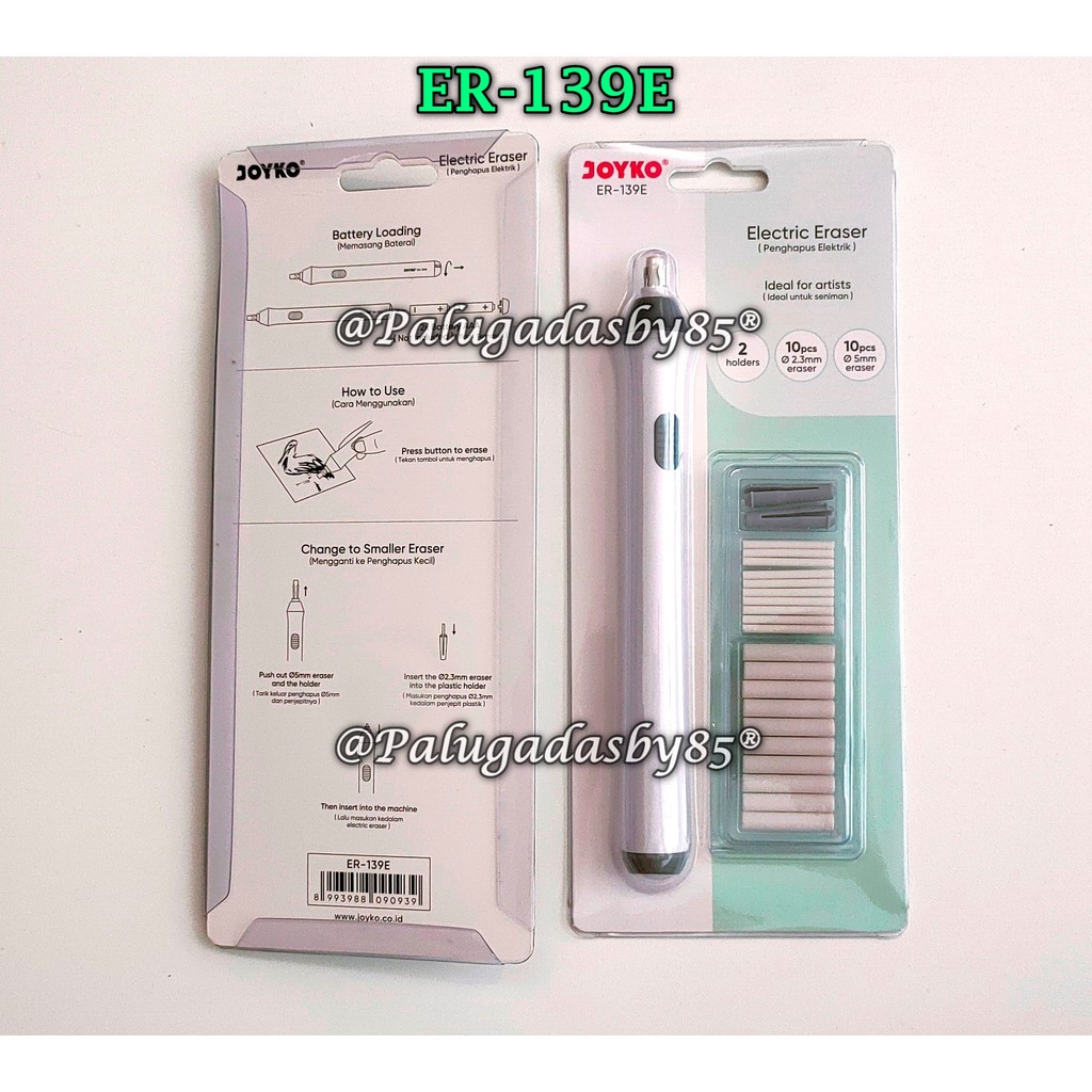 

(1 Set) GROSIR Penghapus Elektrik JOYKO ER-139E / Penghapus Elektrik Electric Eraser Joyko ER-139E
