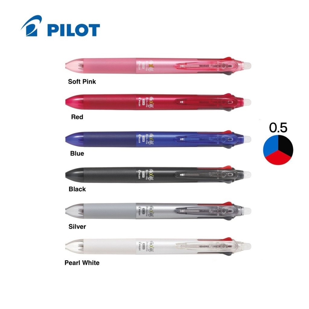 

Pulpen Pilot Frixion 3 Colors Slim Erasable Gel Pen 0.5 mm Pulpen Bisa Dihapus - Satuan- SHSNP