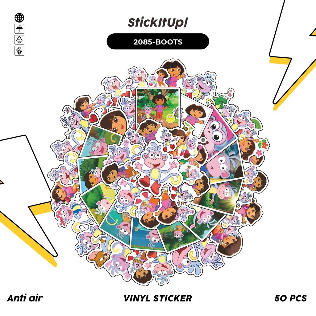 

COD✨ 50 Pcs Stiker BOOTS Lucu Anti Air Untuk Dekorasi Notebook Sepeda Skateboard Handphone DIY