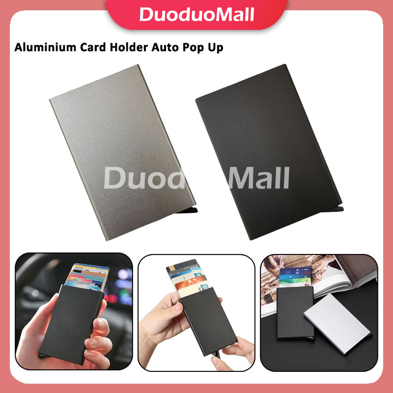 Premium RFID Block Aluminium Card Holder Auto Pop Up/Card Holder Premium Aluminium