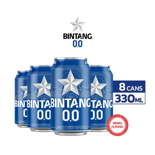 

Bintang Zero 0% Can 330ml Can 8 pcs