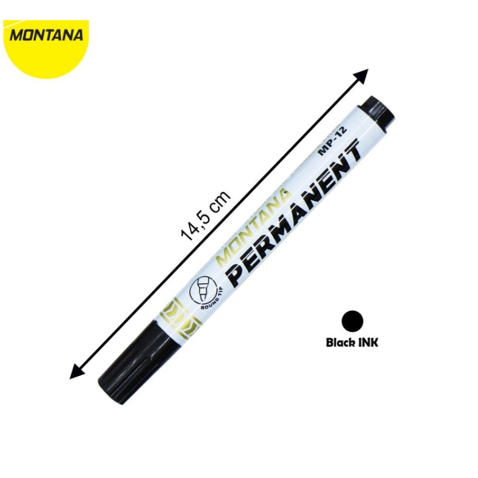 

(NARA MEOW) MONTANA SPIDOL PERMANEN MP-12 ROUND TIP PERMANENT MAKER