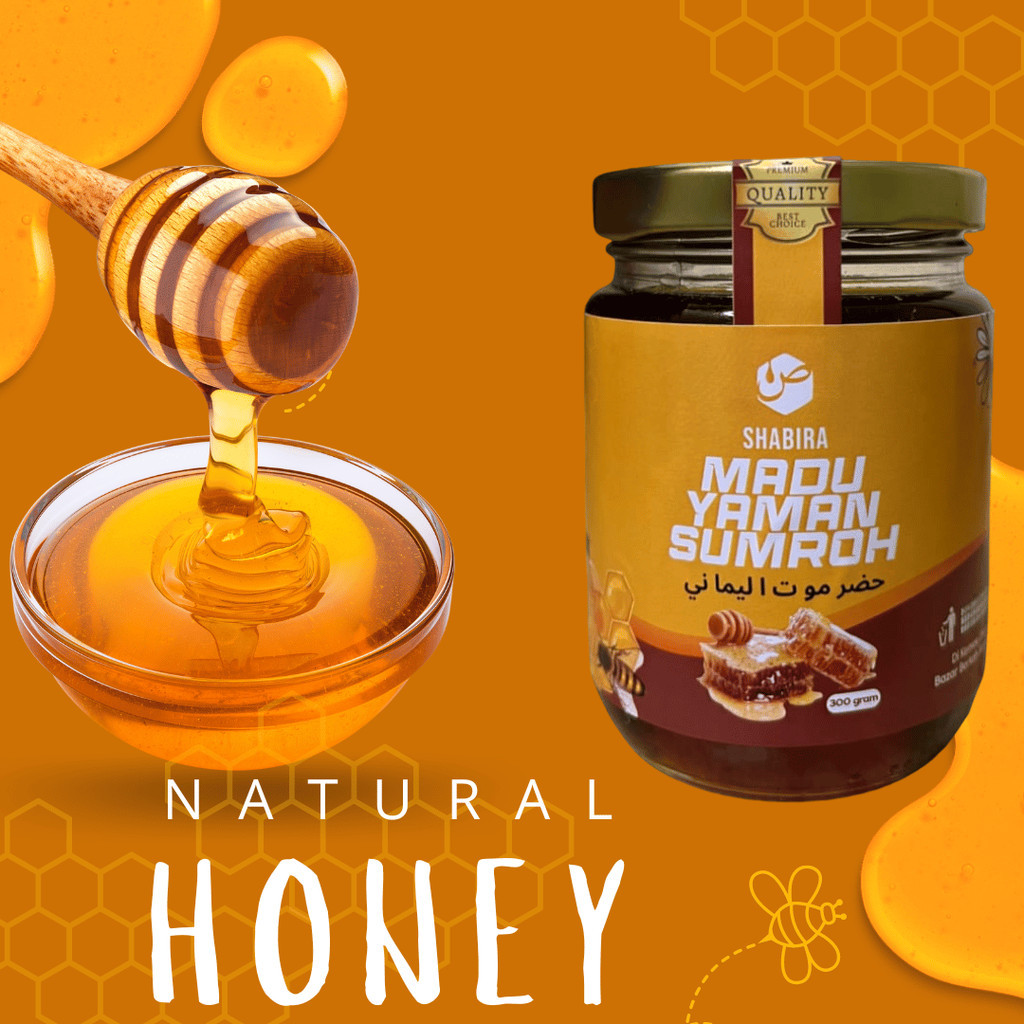 

Madu Yaman Sumroh Murni Timur Tengah Raw Honey Yemeni Pure Original 300 gram 100% Asli Murni Madu Asli Yaman Sumroh Shabira