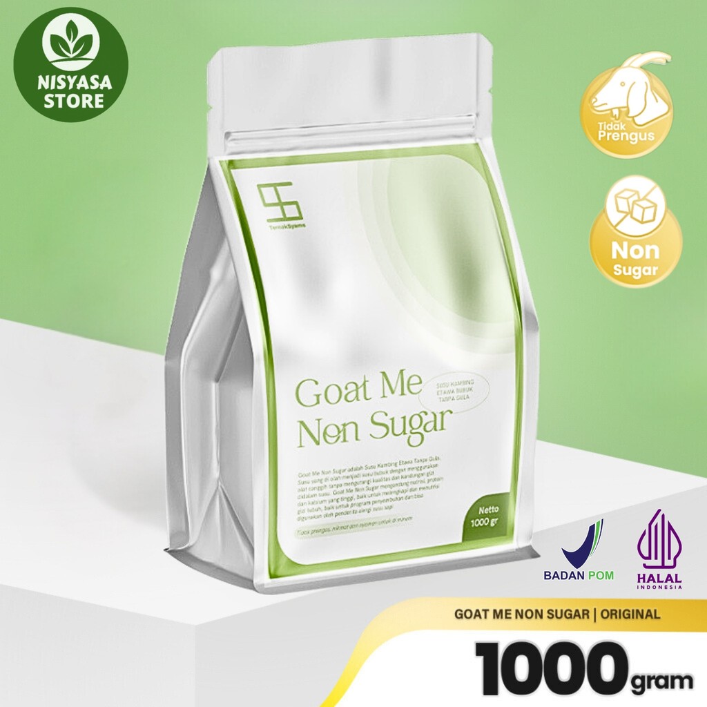 

Ternak Syams Goat Me Non Sugar Susu Kambing Etawa Bubuk Tanpa Gula 1000 gram 1 Kilogram