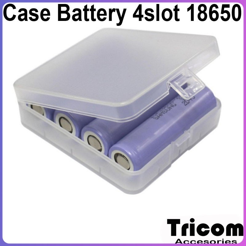 Tempat Baterai 18650 4 slot case battery