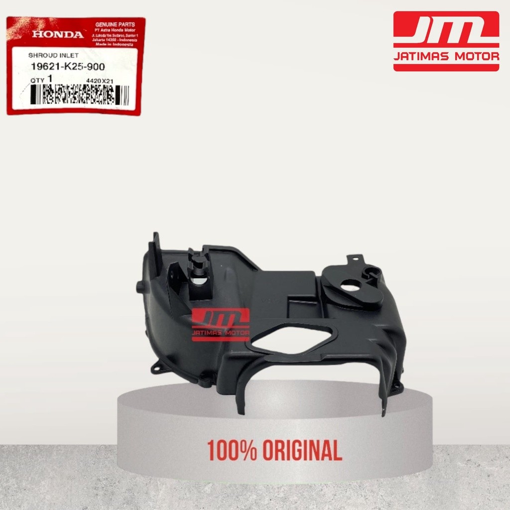 19621-K25-900 Cover Blok Mesin Atas Beat Fi / Shroud Inlet Ori Ahm