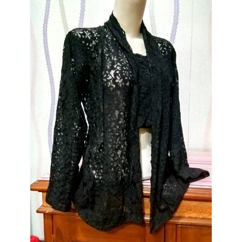 Baju nenek Jadul/ Kebaya Burkat Kutu Baru/Baju Tradisional + peniti