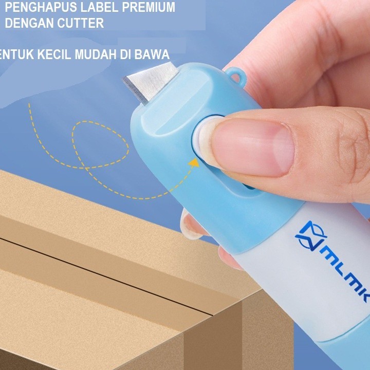 

[KODE PRODUK GW9UD6156] PENGHAPUS LABEL DENGAN CUTTER PREMIUM 2 IN 1 UNTUK RESI DAN STRUK 10ML THERMAL PAPER CORRECTION PELINDUNG IDENTITAS PAKET