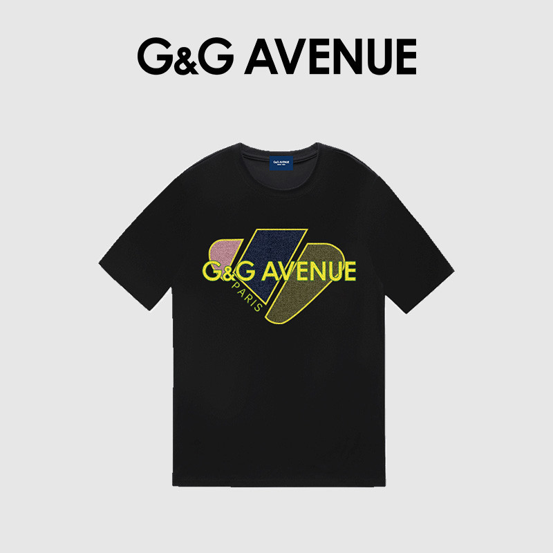 KAOS GUCCI T-SHIRT Musim panas kemeja tubuh pencetakan baru katun longgar kaos lengan pendek pria da