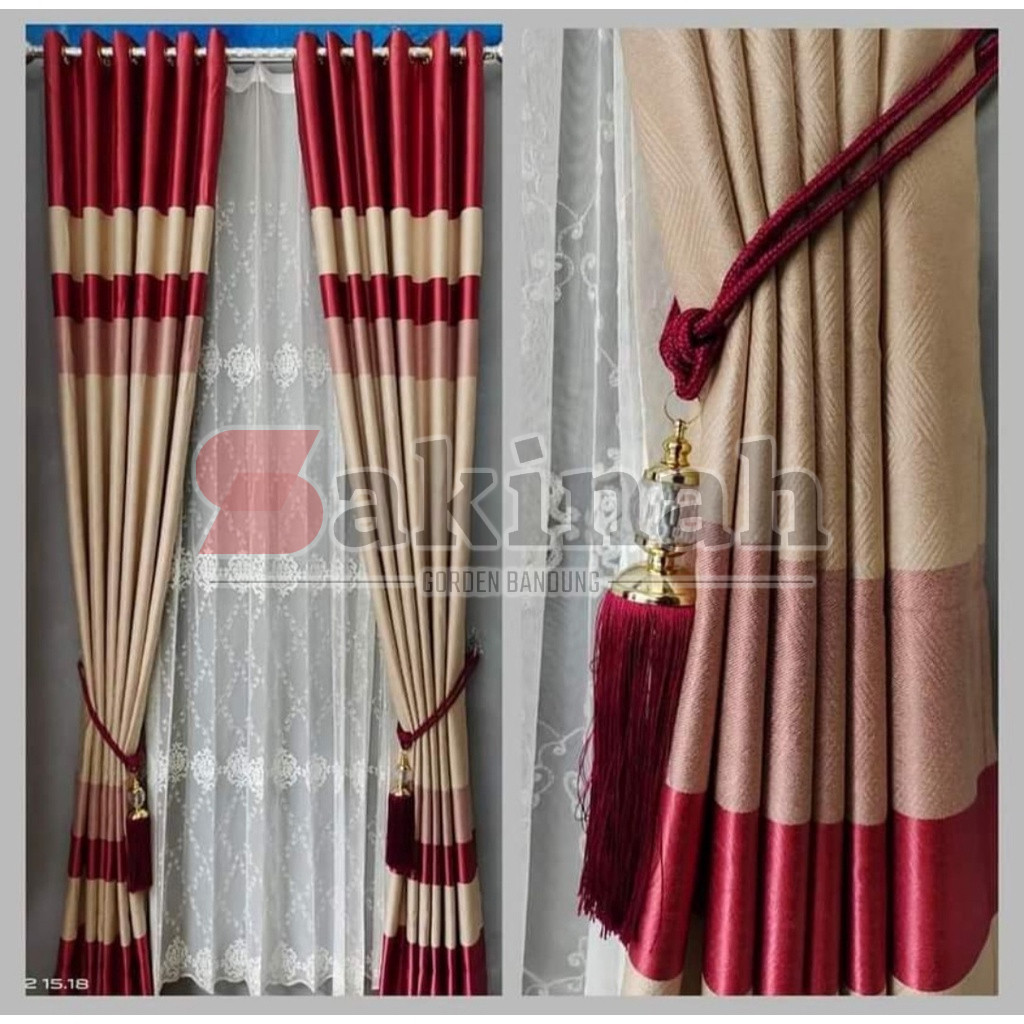𝐒𝐀𝐊𝐈𝐍𝐀𝐇 Gorden jendela lebar 2 meter tirai pintu hordeng korden panjang jakarta depok tangerang sura