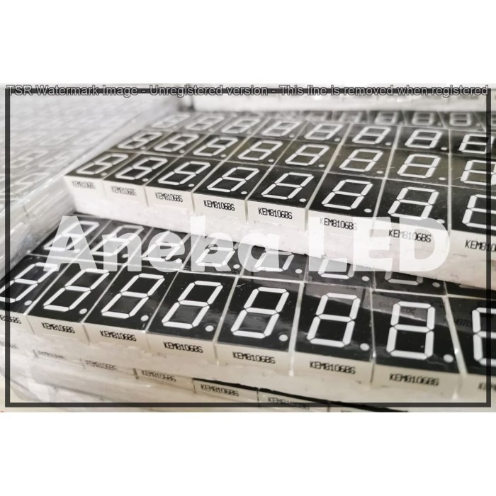 7 Segment 0.8" Merah/Hijau Emerald