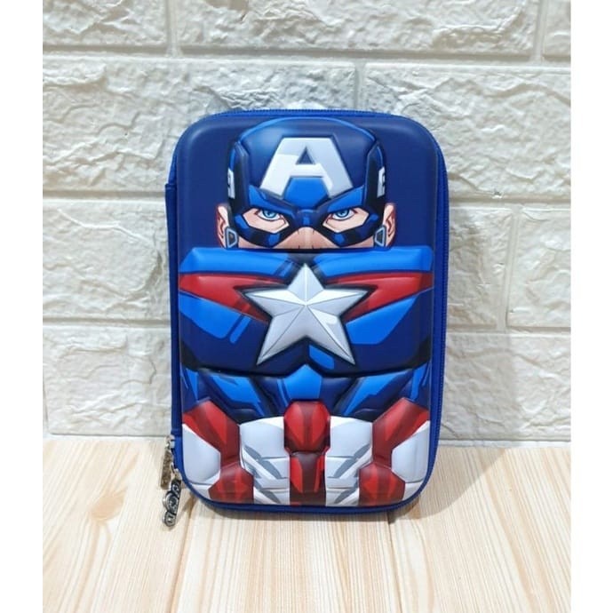 

[Promo] Harga Murah Kotak Pensil Anak Model Smiggle Hardcase Timbul Doff - Captain America