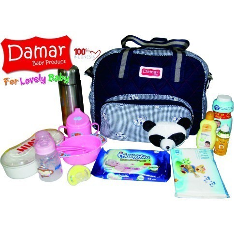 Tas Sedang Bayi Boneka Lucu Travel Susu Popok Perlak Balita Newborn Air Minum Botol Termos Fashion K