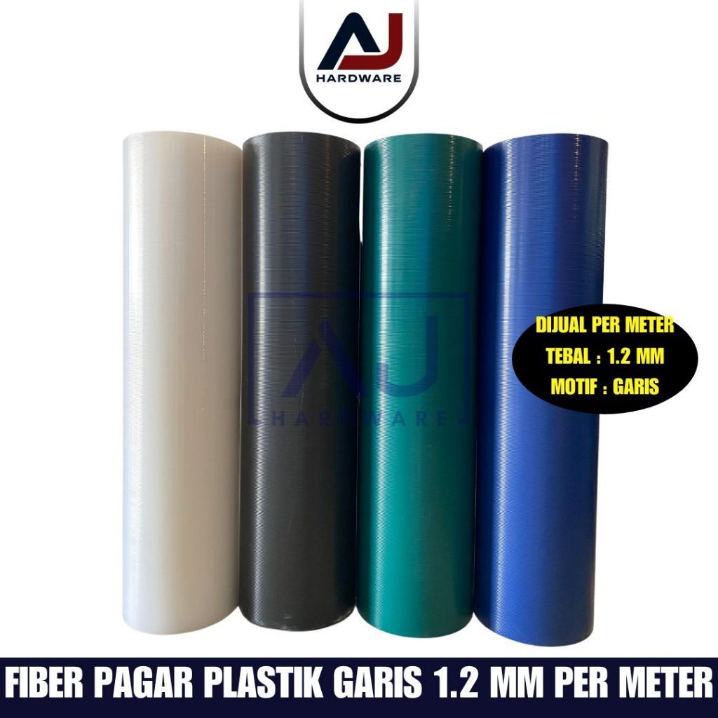 Penutup Pagar Rumah Fiber Garis Plastik Penutup Serbaguna Tebal 1.2 MM Lebar/Tinggi 1 Meter Dijual P