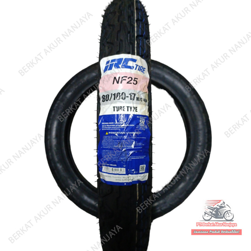 IRC NF25 80/100-17 Ban Motor Bebek Tubetype Non Tubeless (TT)