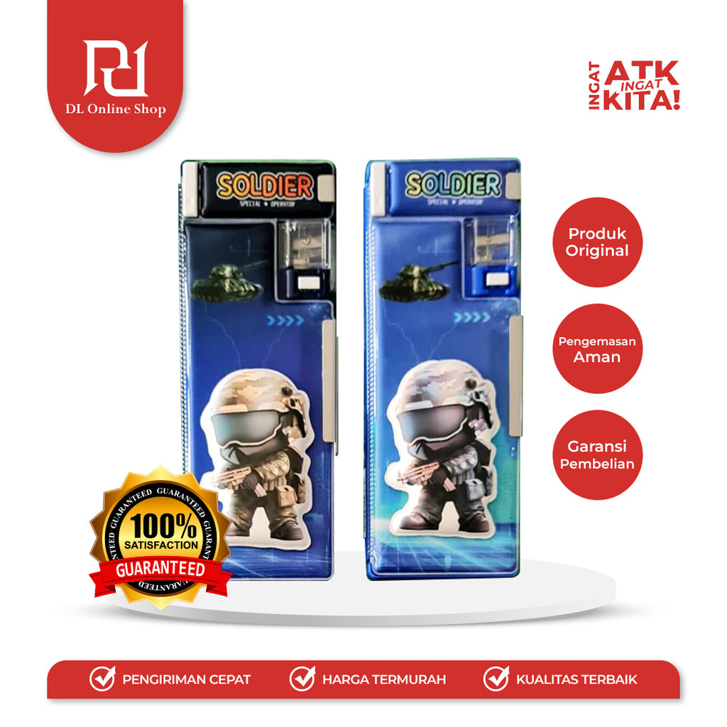 

XIAOLINGJING TEMPAT PENSIL MAGNET SOLDIER 35306-A (1PC)