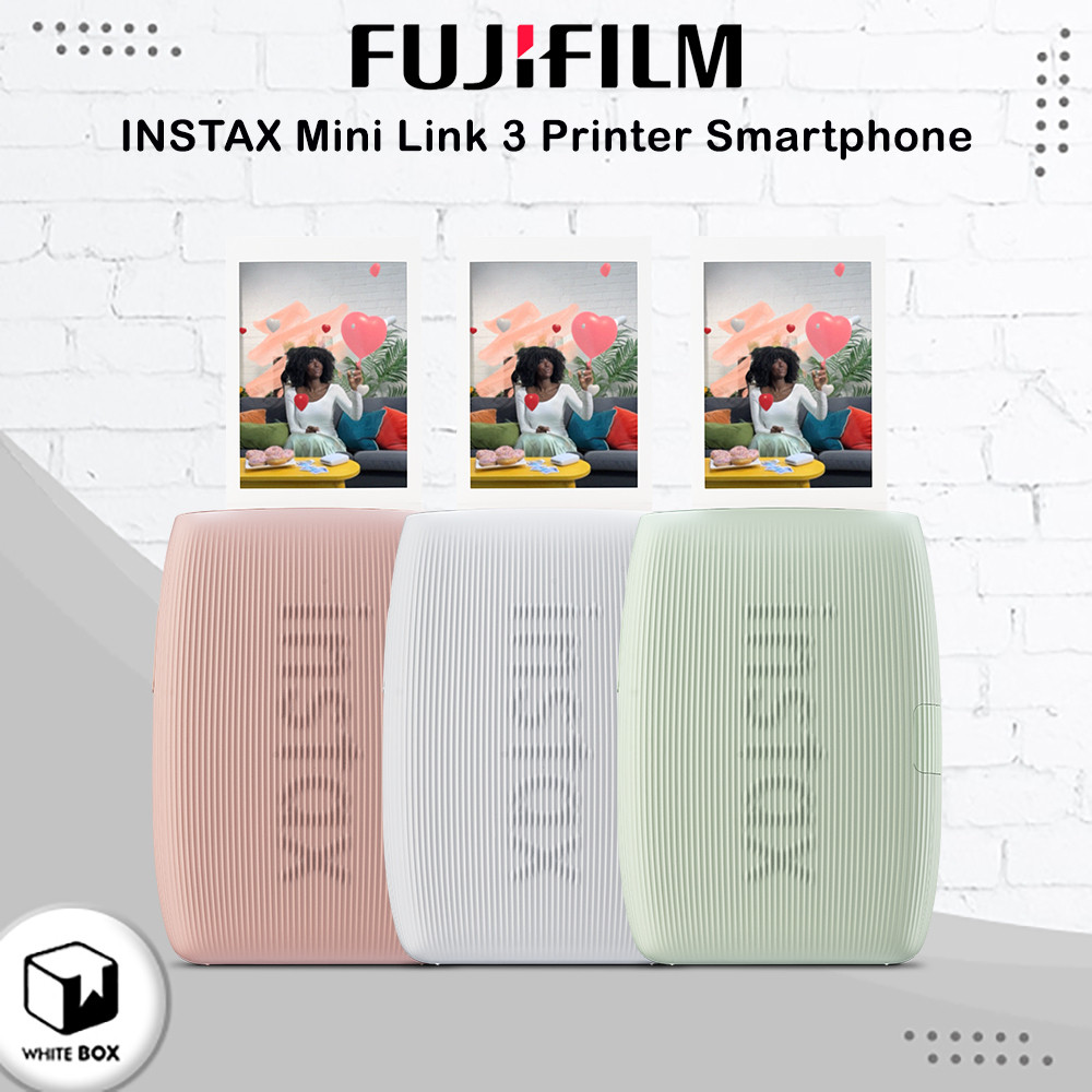 FUJIFILM Instax Mini Link 3 Smartphone Printer - Fuji Instant Printer HP Portable