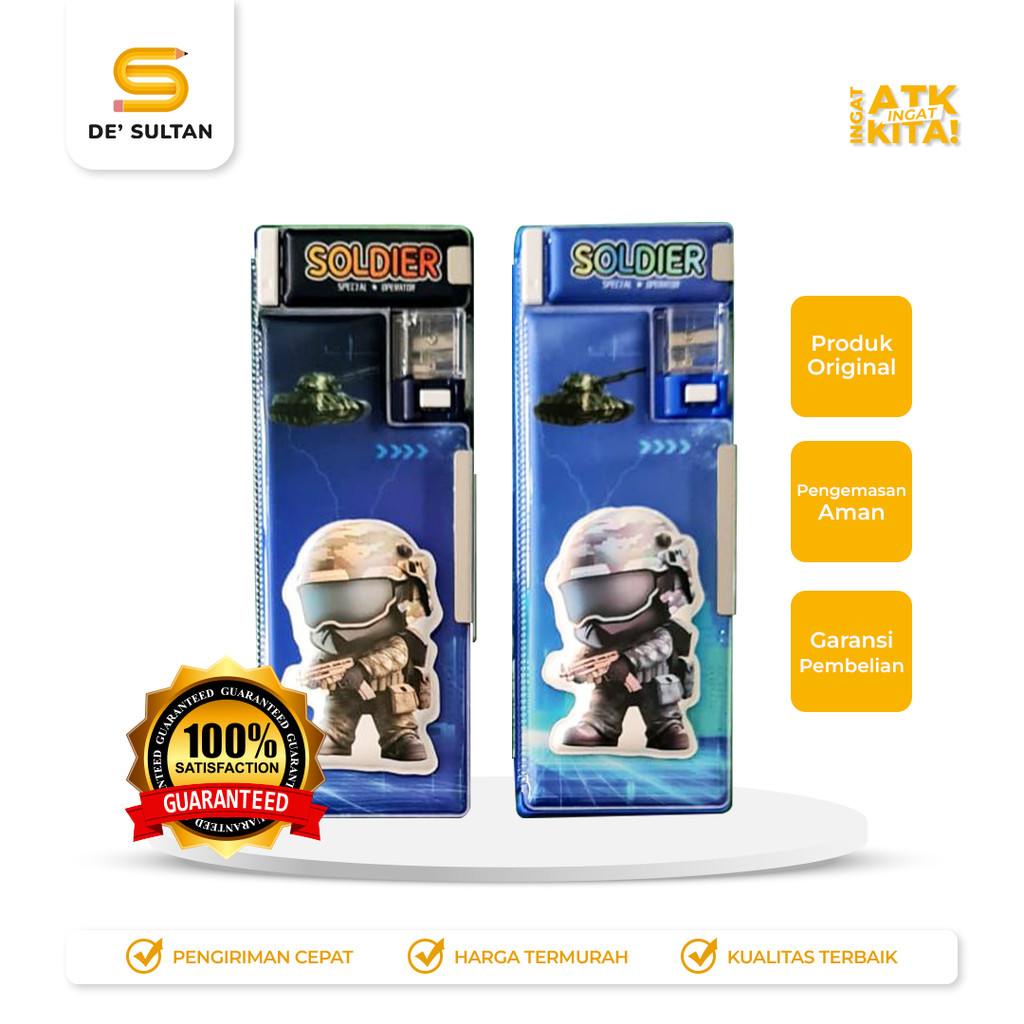 

XIAOLINGJING TEMPAT PENSIL MAGNET SOLDIER 35306-A (1PC)