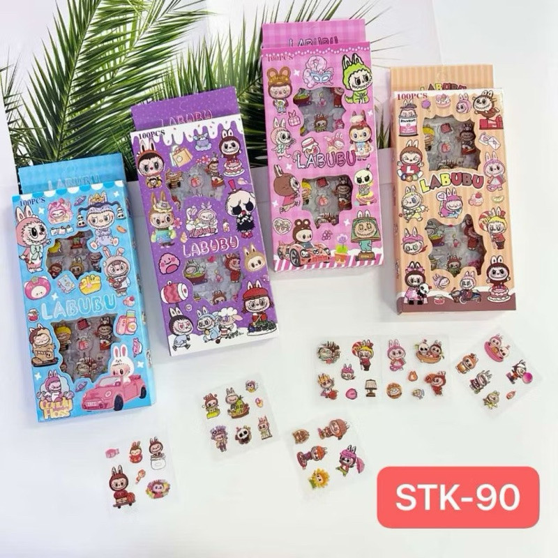 

ISI 100 - STIKER LABUBU BOX KARAKTER KOREA 2D