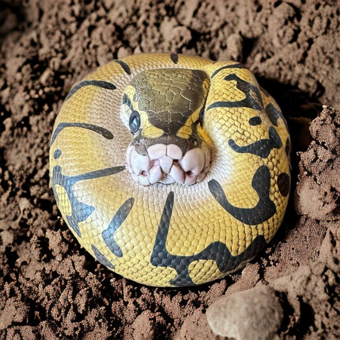 Ball Python ENCHI - Python Regius Resin Animal Heavenly Body
